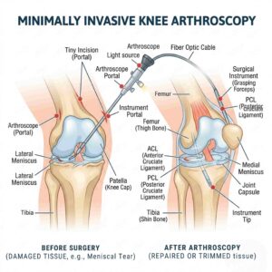 Arthroscopy illustration